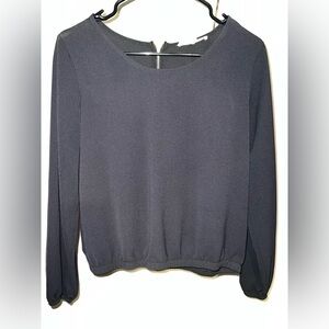 Elegant Black Long Sleeve Top